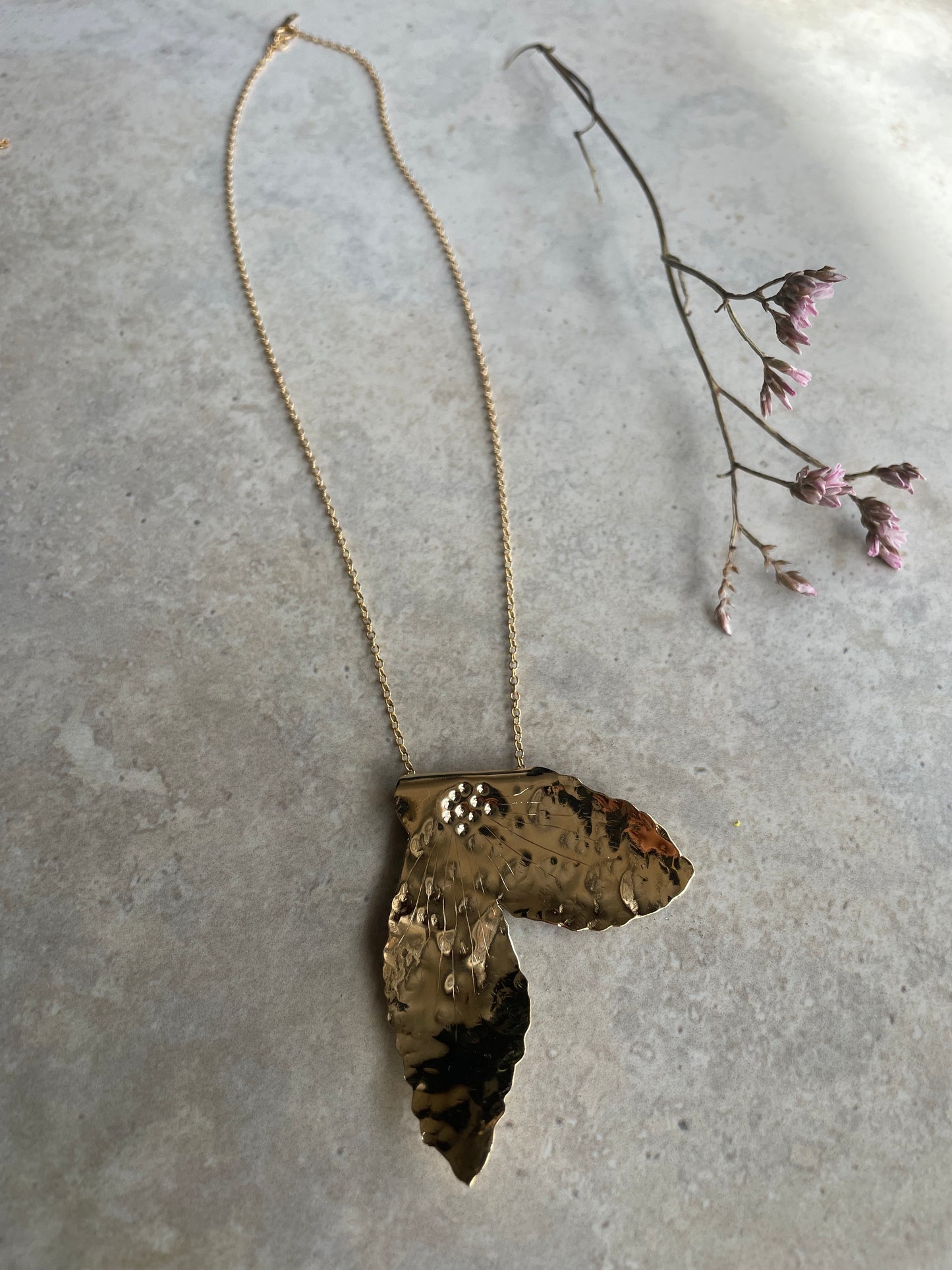 Pendentif FloraMia {plaqué or}