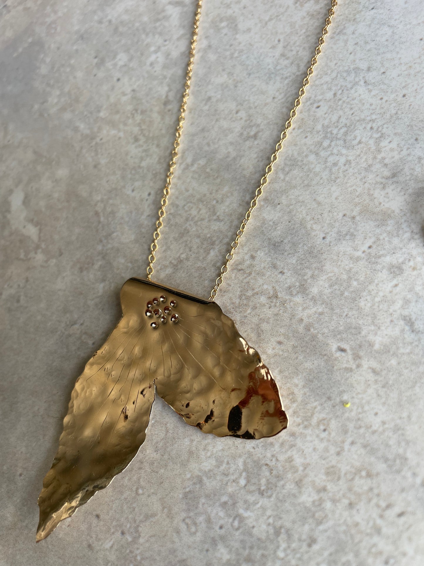 Pendentif FloraMia {plaqué or}