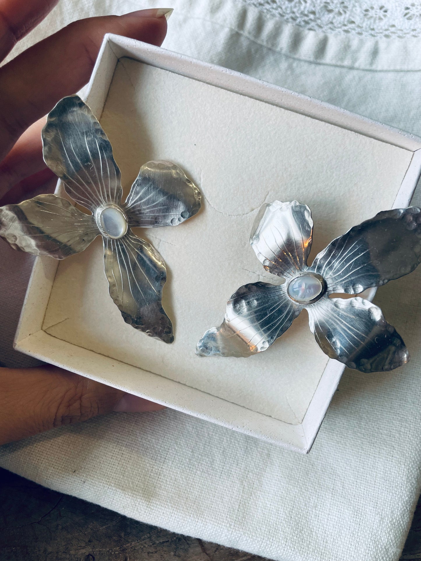 Boucles d'oreille FloraMia {argent}