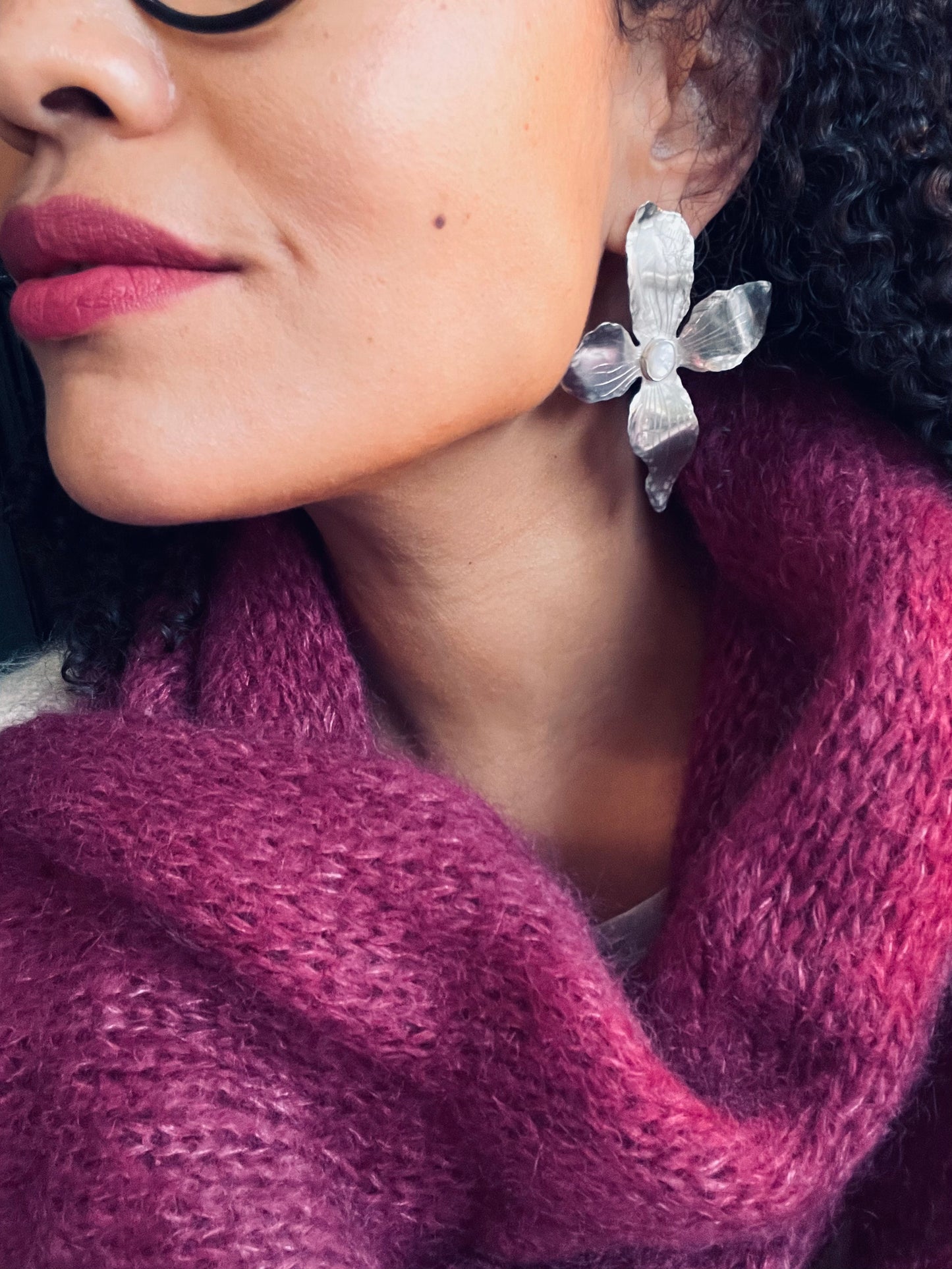 Boucles d'oreille FloraMia {argent}
